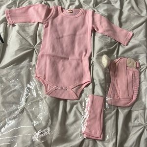 Pink bunny baby outfit 1-2 yrs old